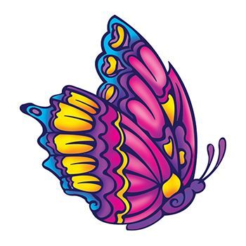 Beautiful Butterfly Design Water Transfer Temporary Tattoo(fake Tattoo) Stickers NO.13875